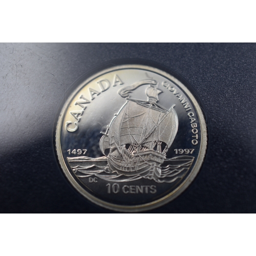 90 - Elizabeth II Silver 925 500th Anniversary of Caboto's First Transatlantic Voyage