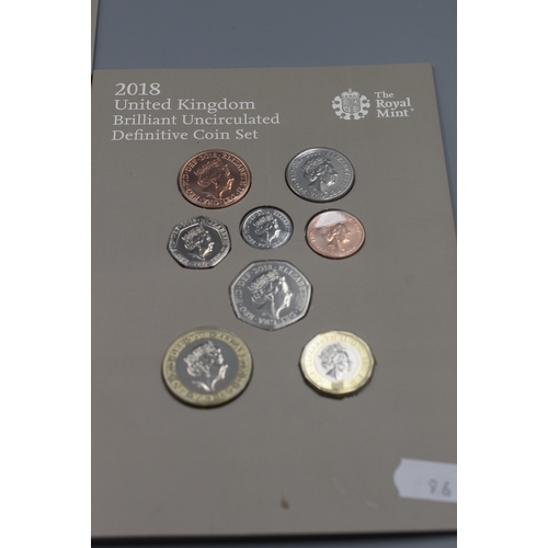 96 - The Royal Mint 2018 United Kingdom Brilliant Uncirculated Definitive Coin Set