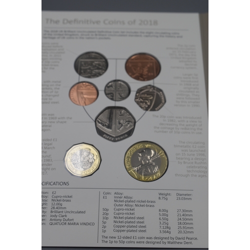 96 - The Royal Mint 2018 United Kingdom Brilliant Uncirculated Definitive Coin Set