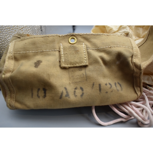 216 - Small WW2 Parachute with Canvas Pack