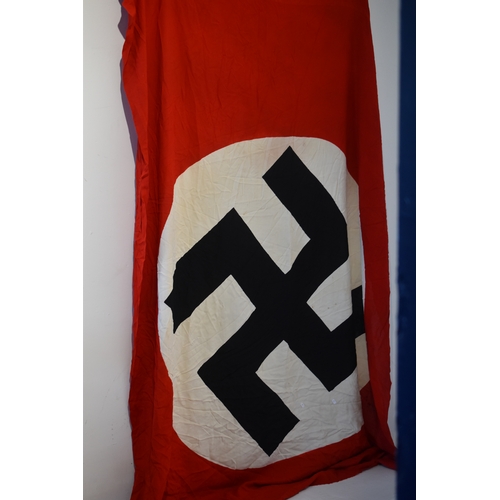 94 - Large WWII Linen German Army Flag 187cm x 271cm