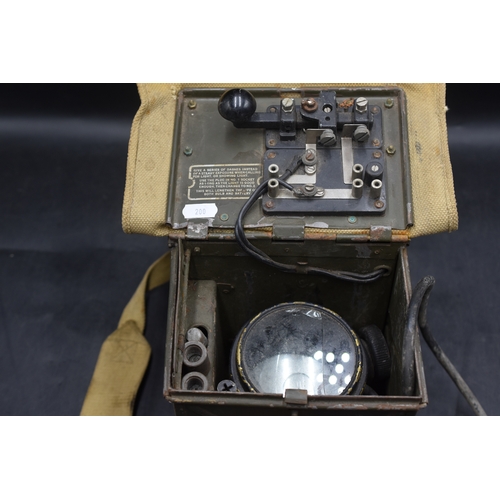 200 - British Army WWII Signalling Lamp and Morse Tapper