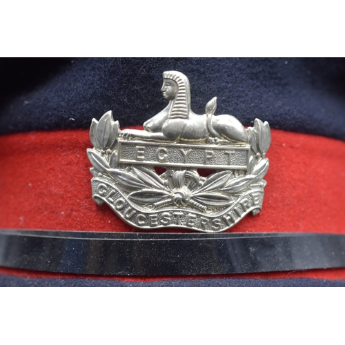 235 - British Army Service Cap with Gloucestershire Regiment Badge