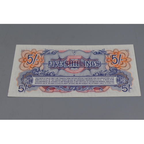 38 - Three British Armed Forces 2nd Series 5 Shilling Special Voucher