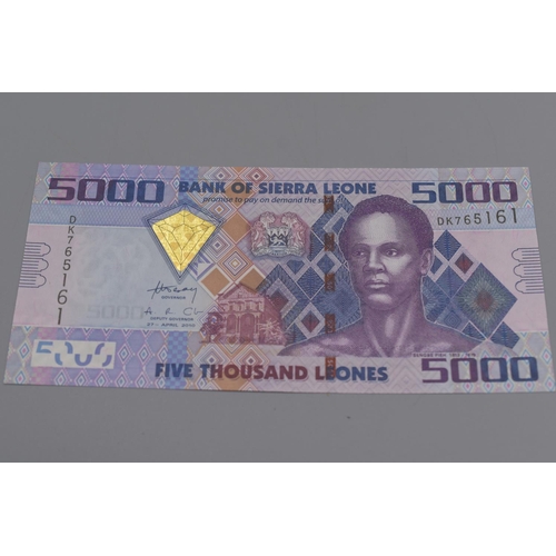 64 - Three Bank of Sierra Leone 2010 Bank Notes (1000, 2000 and 5000 Leones)