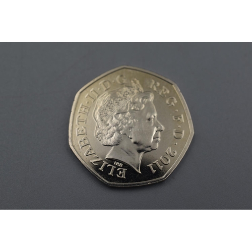 77 - Rare Offside Rule Explained 50p Coin