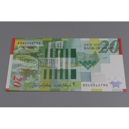 82 - Two Bank of Israel 2008 20 New Sheqalim Bank Notes