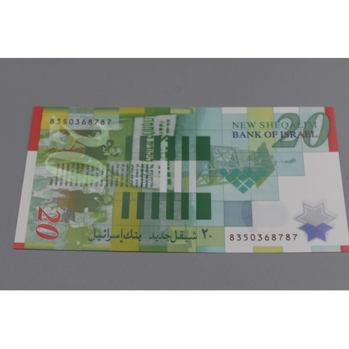 82 - Two Bank of Israel 2008 20 New Sheqalim Bank Notes