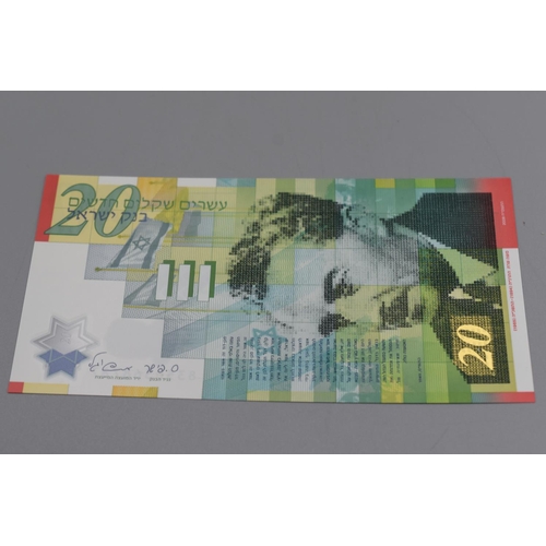 82 - Two Bank of Israel 2008 20 New Sheqalim Bank Notes