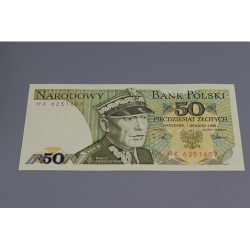 84 - Three Bank of Poland Zlotych Notes (50, 1000 and 10000)