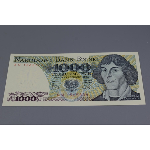 84 - Three Bank of Poland Zlotych Notes (50, 1000 and 10000)