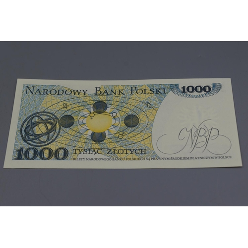 84 - Three Bank of Poland Zlotych Notes (50, 1000 and 10000)