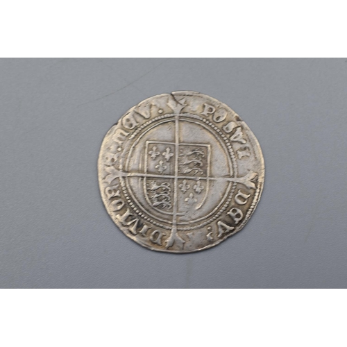 89 - Edward VII (1547 to 1553) Silver Shilling (Minted 1551-1553)