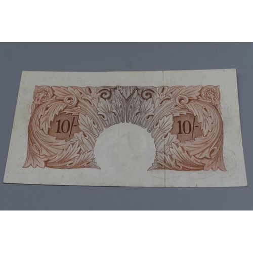 96 - Bank of England Ten Shilling Bank Note