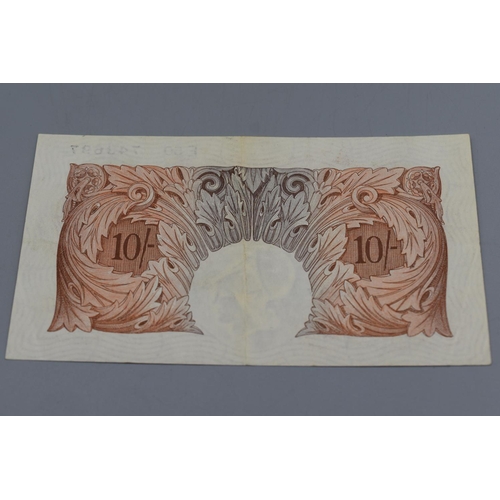 98 - Bank of England K.O. Peppiatt 10 Shilling Bank Note (E50 743697)