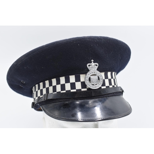 1 - Cornwall Police Service Cap made by J. Compton Sons & Webb London with Badge