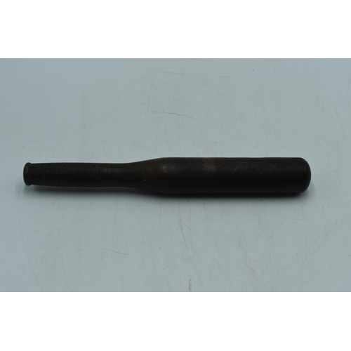 84 - 19th century Police Truncheon Stamped SG.A and a faint Painted V.R. Cypher 36cm Long