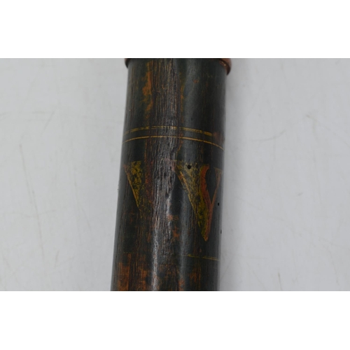 88a - William IV Painted Truncheon or Tipstaff.  WR Cypher painted on near the top. Base Damaged 44cm Long