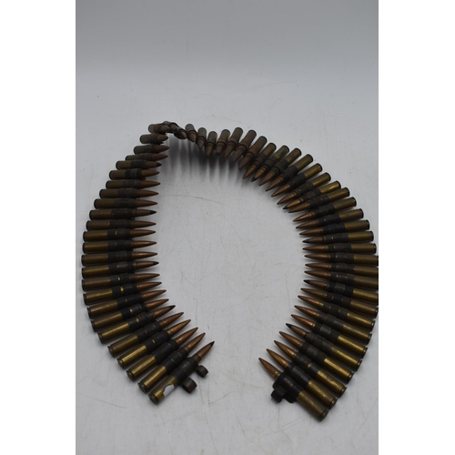 184 - Machine Gun Inert Bullet Belt (60 Bullets)