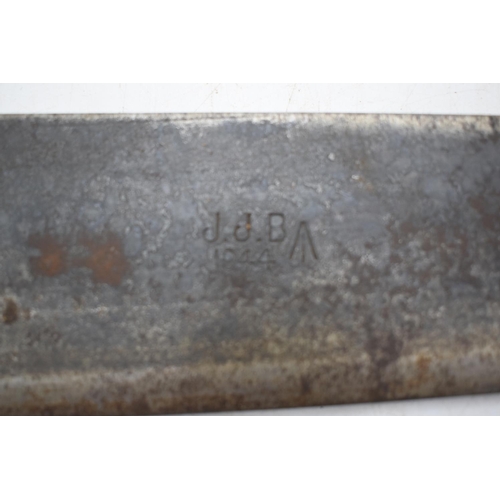 194 - British Military WWII Jungle Machete, Blade marked J.J.B. 1944 Plus Military Arrow and Leather Scabb... 