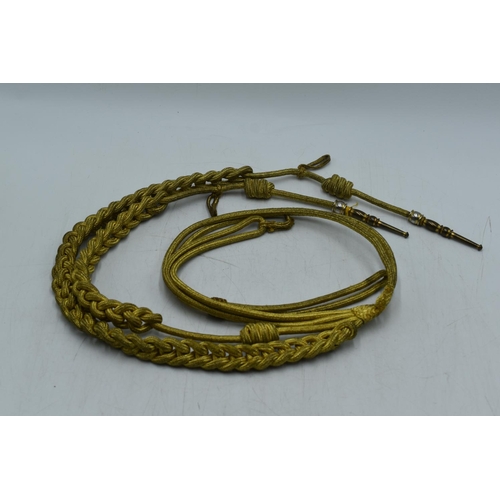 98 - WWII British Military Full Dress Gold Braid Aiguilettes