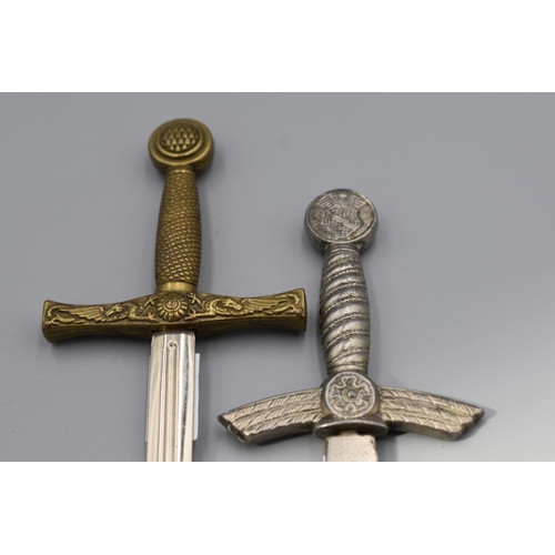 204 - Two Dagger / Letter Openers (Longest Measures 25cm)