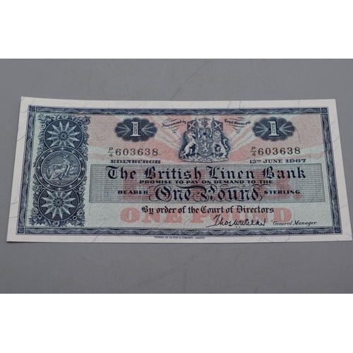 104 - The British Linen Bank 1967 One Pound Bank Note (P4603638)