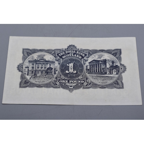 106 - The Royal Bank of Scotland 1958 One Pound Bank Note (AS720975)