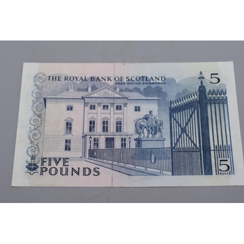 110 - The royal Bank of Scotland 1967 Five Pound Bank Note (J3155940)