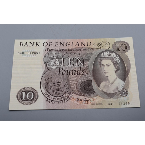 73 - John Page (1970-1980) Bank of England £10 Bank Note (B40 312651)