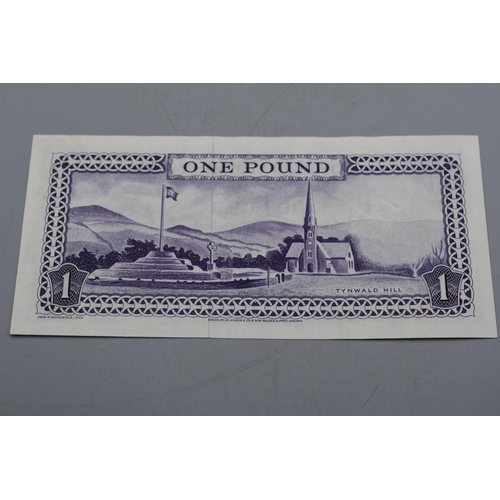 78 - Isle of Man Government One Pound Bank Note (A368825)