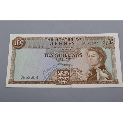 83 - The States of Jersey Ten Shilling Bank Note (B652303)