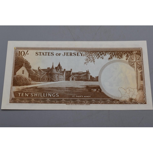 83 - The States of Jersey Ten Shilling Bank Note (B652303)