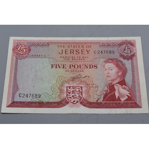 85 - The States of Jersey Five Pounds Bank Note (C247689)