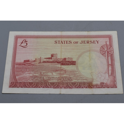 85 - The States of Jersey Five Pounds Bank Note (C247689)