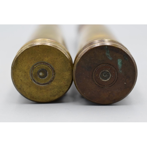 68 - Two 30mm inert artillery shells