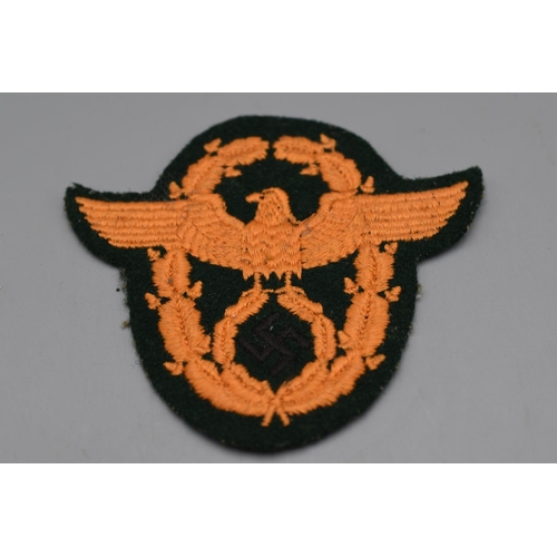 76 - German Nazi police embroidered badge