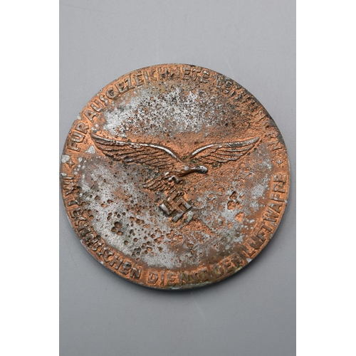 112 - Luftwaffe Herman Goring metal medallion