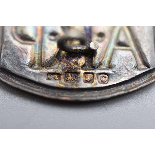 157 - WW2 silver hallmarked ARP wardens badge