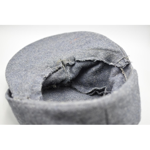 164 - Blue wool German ski cap