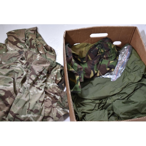 178 - Selection of British Military Clothing including Poncho, Parade Tousers, 4 MTP / DPM Jackets, T Shir... 