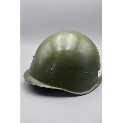 179 - Russian Military Helmet with Leather Lining