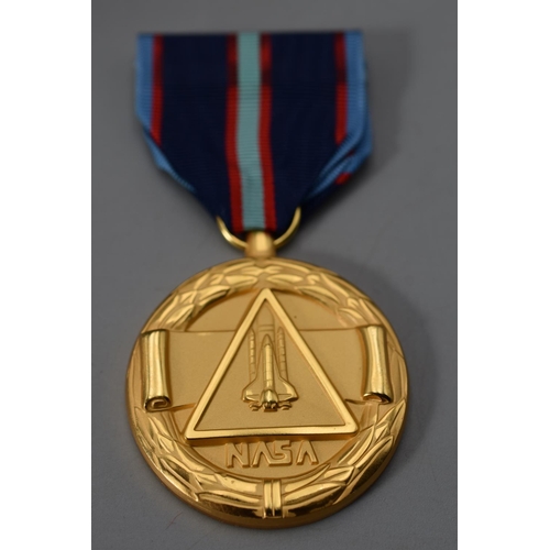 222 - NASA Space Flight Medal complete with Ribbon (Awarded to Crew members of the Space Shuttle)