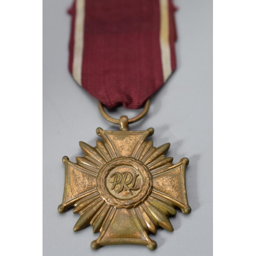 229 - Polish Bronze Cross Merit Medal complete with Ribbon