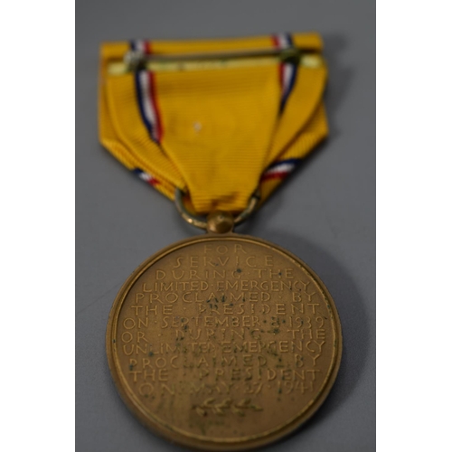 230 - The American Defence Service Medal complete with Ribbon