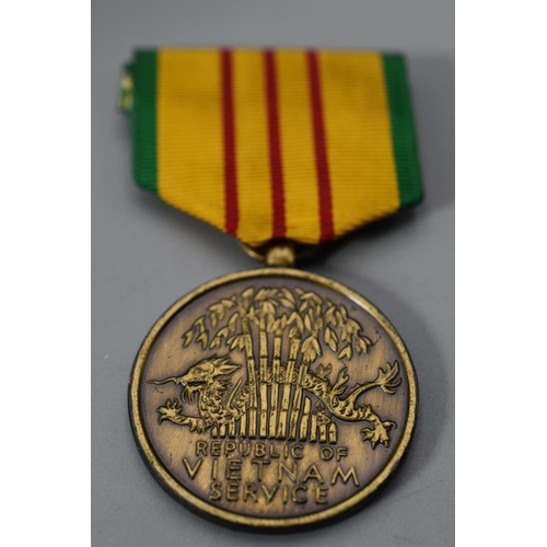 231 - USA Republic of Vietnam Service Medal Complete with Ribbon