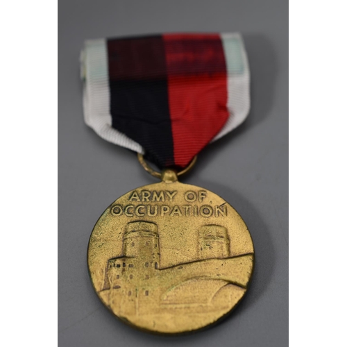 233 - USA Army of Occupation (Japan 1945) Medal Complete with Ribbon