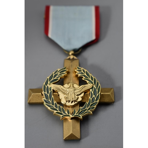 234 - U.S. Airforce Cross Medal Complete with Ribbon