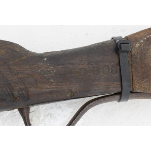 128 - 19th century obsolete relic Martini Henry rifle. Issued to the Royal Irish constabulary. Some markin... 