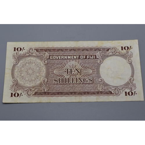 17 - Government of Fiji 1965 Ten Shilling Bank Note